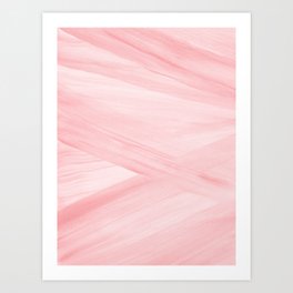 Light Pink Watercolor Abstract Lines Art Print