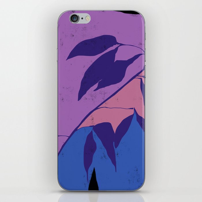 Purple Leaf Art Painting  iPhone Skin