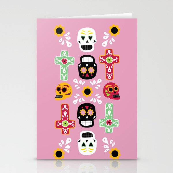 Sugar Skull + Cross Stationery Cards