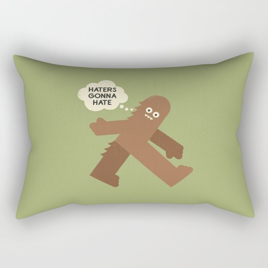 Bigfoot Has So Many Haters Rectangular Pillow