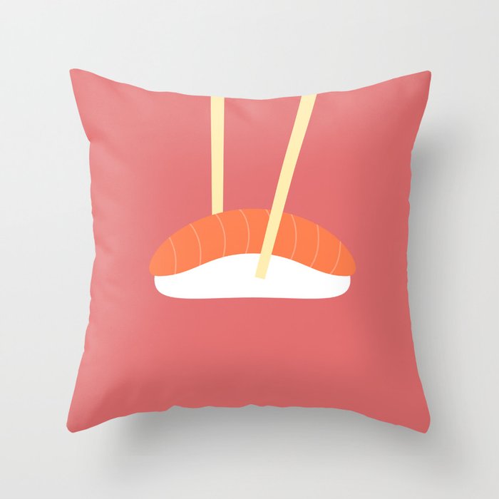 #16 Sushi Throw Pillow