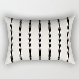 Minimal Triangles - Black & White Rectangular Pillow