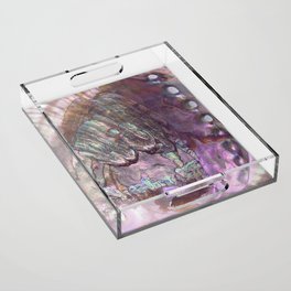 Shimmery Lavender Abalone Mother of Pearl Acrylic Tray