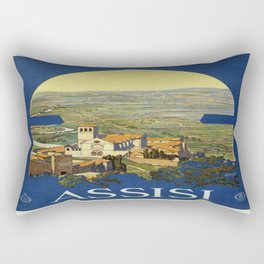 Vintage poster - Assisi Rectangular Pillow