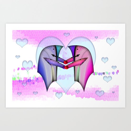Rico in Love Art Print