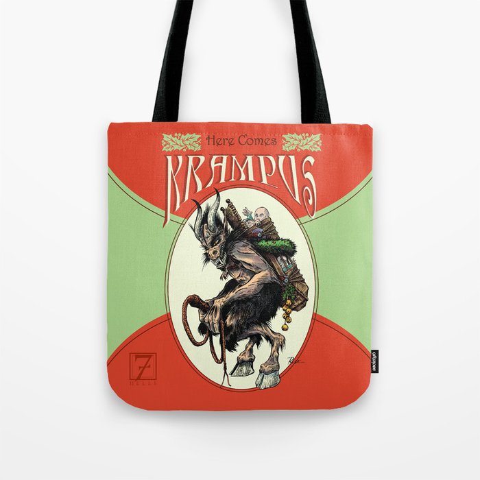 "Here Comes Krampus" Tote Bag