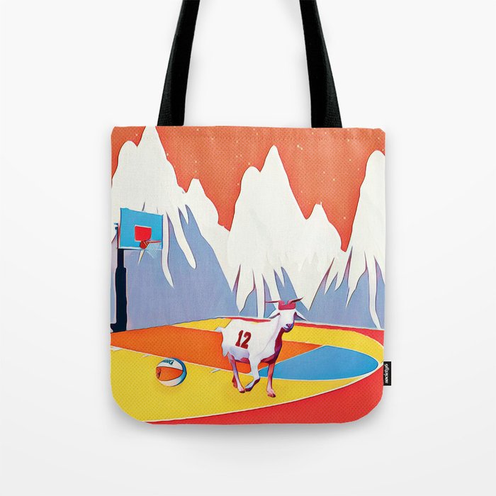 Goat in court Tote Bag