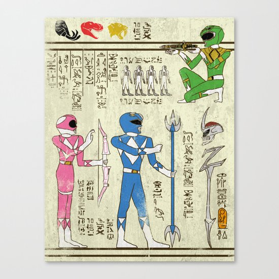 Hero-Glyphics: Power Canvas Print
