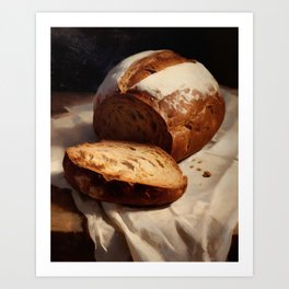 Sourdough Bread Kitchen Art Print