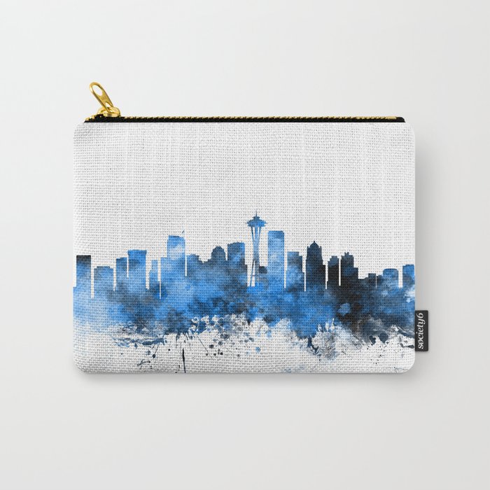 Seattle Washington Skyline Carry-All Pouch