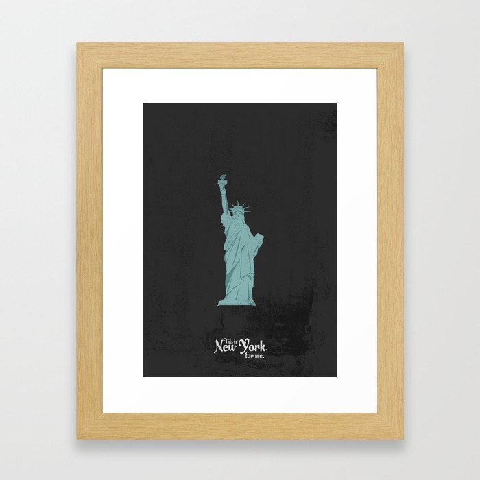This is New York for me. "She" Framed Art Print
