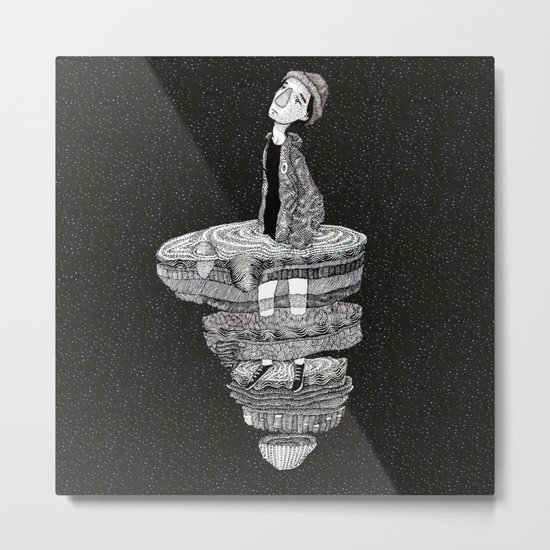 stuck Metal Print