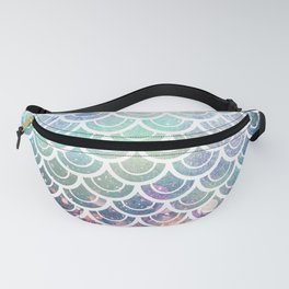 Mermaid Scales Coral and Turquoise Fanny Pack