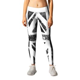Black UK flag Leggings