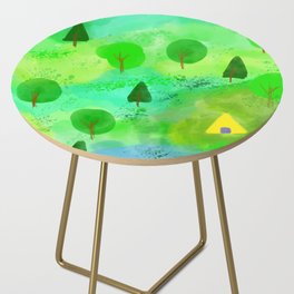 Yellow tent Side Table
