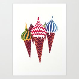 Summer in Moscow Art Print