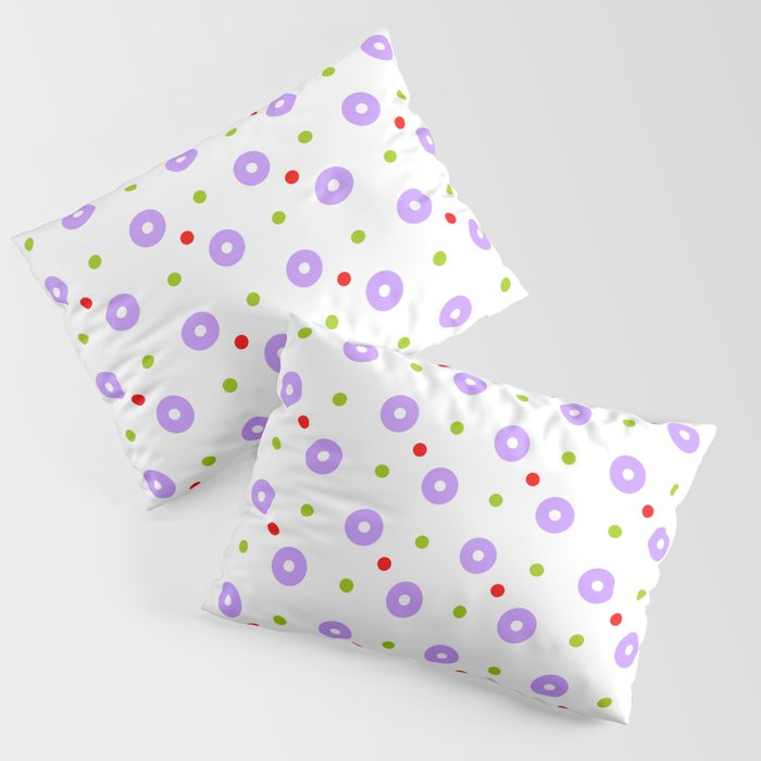 Wild polka dot 32- strange colors Pillow Sham