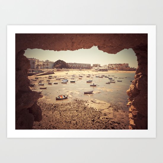 Fortress in Cadiz, Spain Art Print