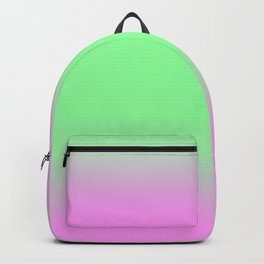 OMBRE FUCHSIA PINK & LIME GREEN COLOR  Backpack
