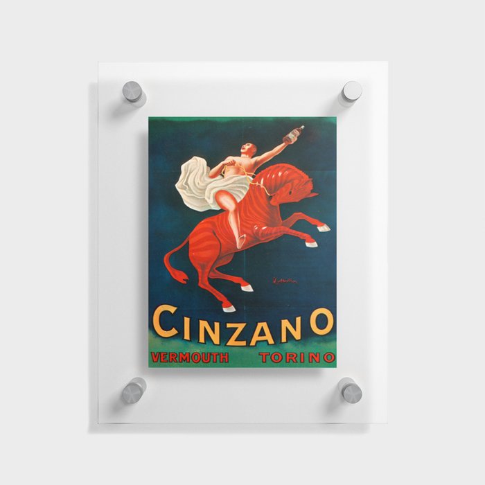 Vintage poster - Cinzano Vermouth Torino Floating Acrylic Print