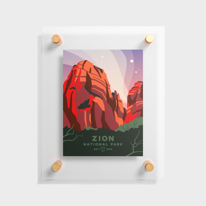 Zion National Park Floating Acrylic Print