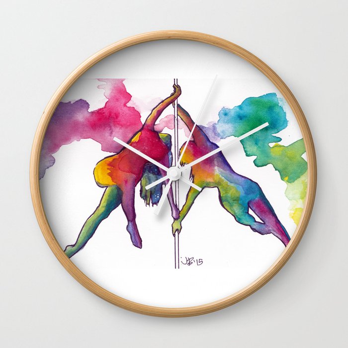 Tiny Dancers: The Dynamite Duo Wall Clock