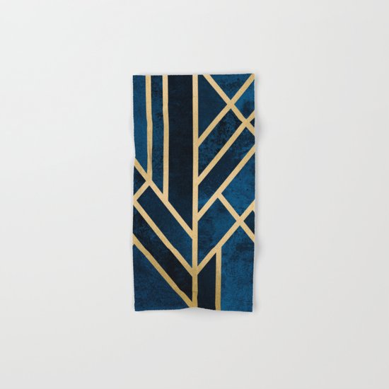 Art Deco Midnight Hand & Bath Towel