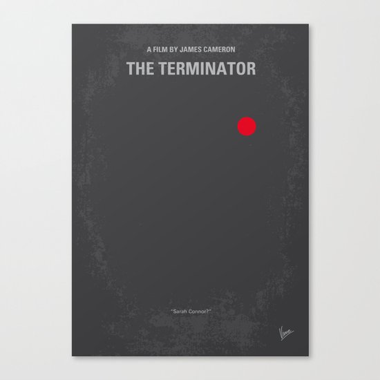 No199 My Terminator minimal movie poster Canvas Print