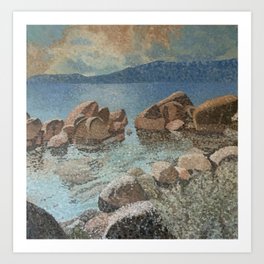 Lake Tahoe Stones Art Print