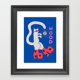 Mood Cat Framed Art Print