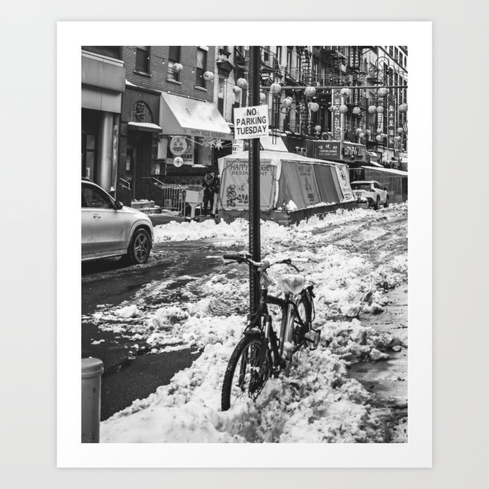 Winter in NYC | Black and White Art Print