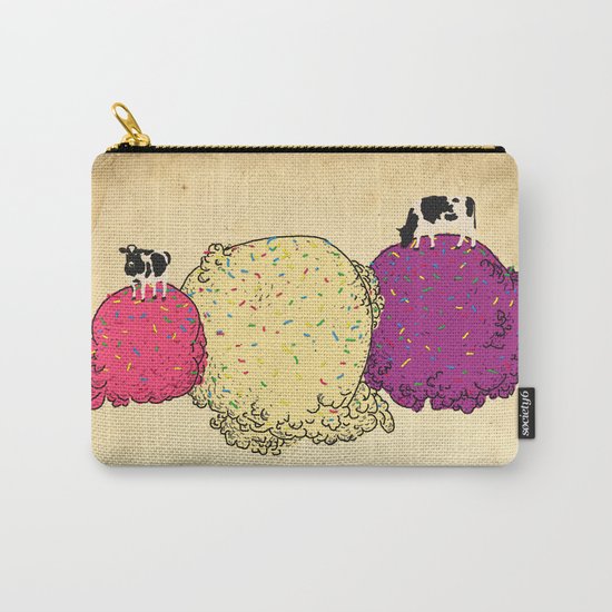 Cows love ice cream Carry-All Pouch