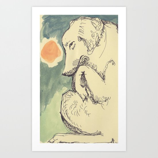Sleep Dog Art Print