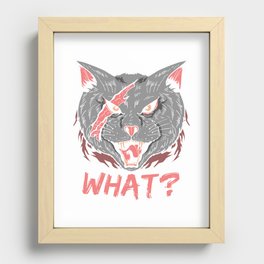 Wild Cat What? Recessed Framed Print