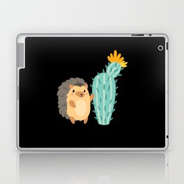 Cactus Hedgehog Cute Autumn Kids Laptop Skin