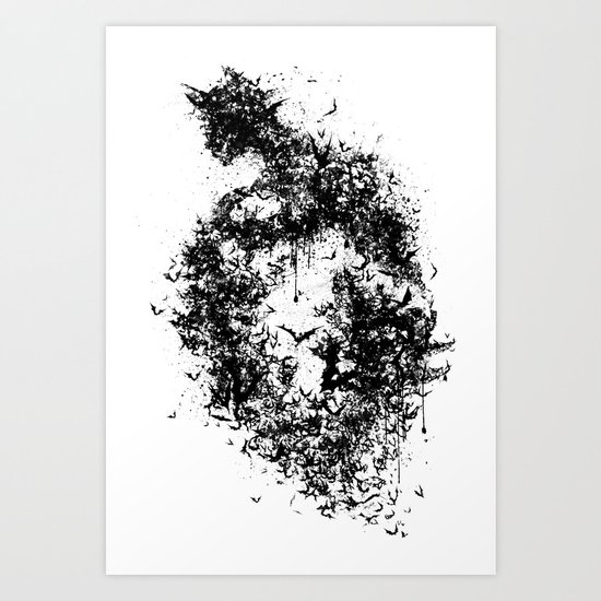 A Dark Cave Art Print