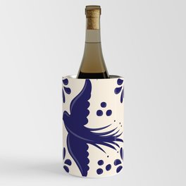 Blue Talavera Tile, Flying Dove by Akbaly Wine Chiller