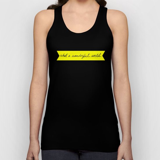 What a Wonderful World Unisex Tank Top