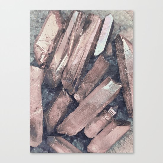 Pink Crystals Canvas Print