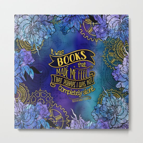 CP - Books Made Me Feel Less Alone Metal Print