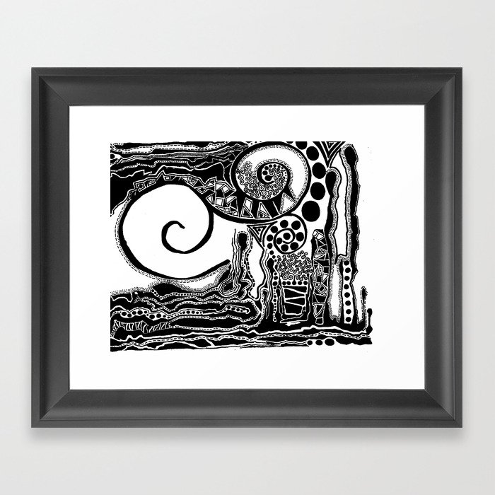 Together, We Are Fossils by Kaitlyn Larson Framed Art Print