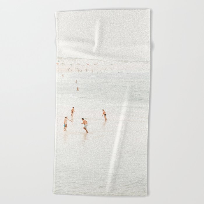 At the Beach fourteen  (part two of a diptych) - Minimal Beach and Ocean photography Beach Towel