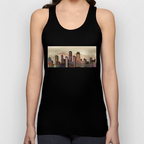 Metal City - beige Unisex Tank Top