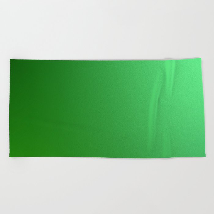 50 Green Gradient Background 220713 Minimalist Art Valourine Digital Design Beach Towel