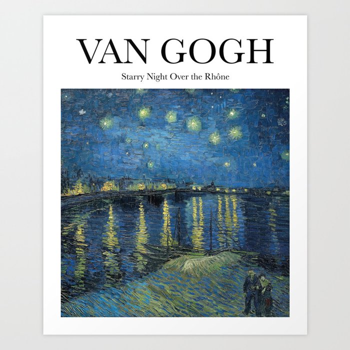 Van Gogh - Starry Night Over the Rhône Art Print