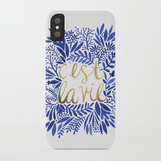 That's Life – Gold & Blue iPhone Case