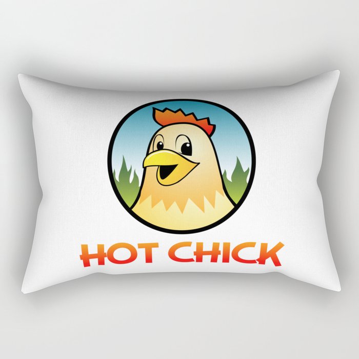 Hot Chick Cartoon Character Rectangular Pillow