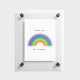 Rainbow Aura  Floating Acrylic Print