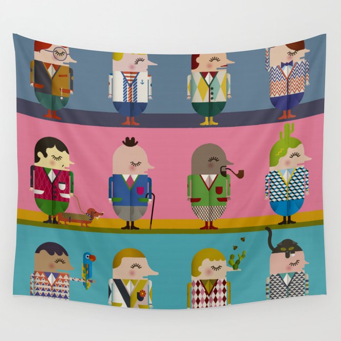 Handsome Guys Wall Tapestry By Mrmorriscanmeow Society6