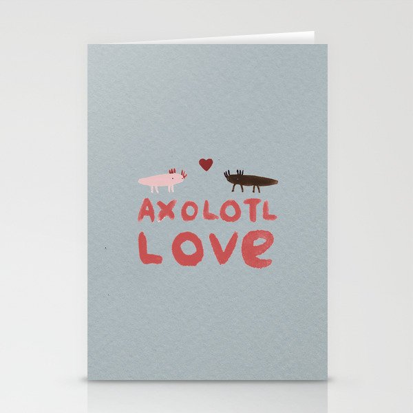 Axolotl Love Stationery Cards